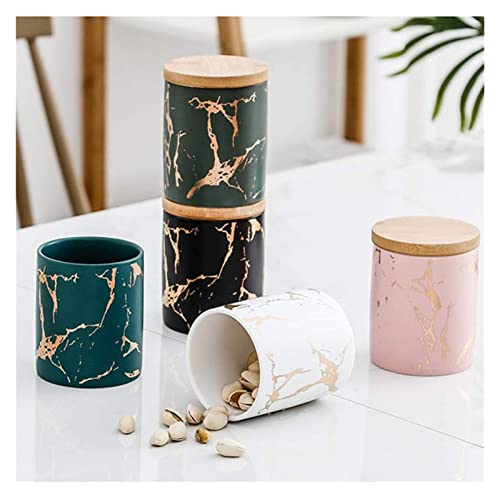 Té tarro de almacenamiento Jarras de almacenamiento latas de recipiente Conjunto de 2 frascos de almacenamiento de… - Imagen 4