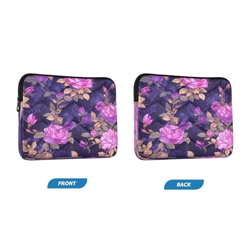 Funda para laptop 13-14 pulgadas con diseño floral impermeable miniatura 2