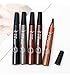 Produktbild 2Pcs 4 Punkte Augenbrauenstift, Make-up Microblading Vier Gabelspitzen Augenbrauenstift Wasserdicht Feinskizze Augenbrauenverstärker Make-up Tattoo Pen (04 Graubraun)