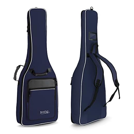 ROCKTILE Funda Guitarra clásica 3/4-7/8 Correas Acolchadas Tipo Mochila Azul