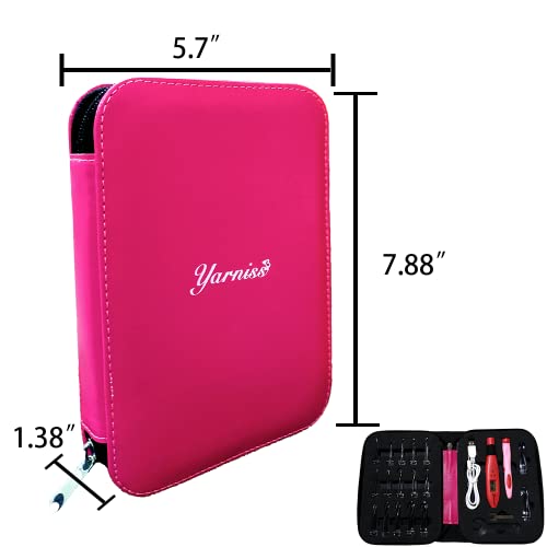 Yarniss 17 Size Counting Crochet Hooks Set, Light Up Crochet Hooks For Stitch & Row Counter #TOP5