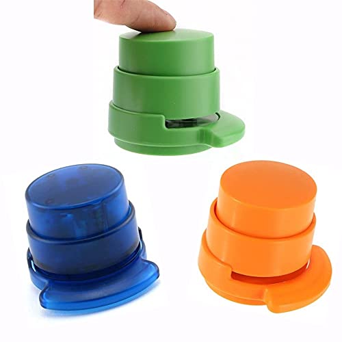 3 peças, grampeador sem grampeador, encadernação de papel, clipe de papel para casa, escritório