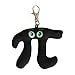 NumbersAlive! Plush Pi Keychain with Backpack Clip-Geek fun novelty