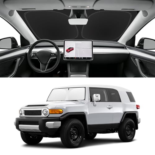 Image of Custom Fit Windshield Sun Shade for Toyota FJ Cruiser 2007-2014