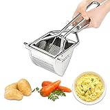 VIELSEITIGE VERWENDUNG: Der Kartoffelstampfer kann leicht zerkleinert und zu Püree verarbeitet, leicht erhitzt oder härteres Gemüse und Obst gekocht werden. Es eignet sich auch für Karotten, Äpfel usw. Es eignet sich auch hervorragend für die Zubereitung von Babynahrung und frischem Fruchtsaft wie Zitronensaft, Obst und Gemüse!