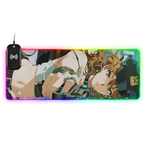 Grand tapis de souris de jeu sexy Studio 90,9x40,9 cm avec fil lumineux