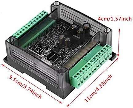 Davitu Motor Controller - PLC Programmable Logic Controller FX1N-20MT Industrial Control Board DC 24V Transistor output with Shell