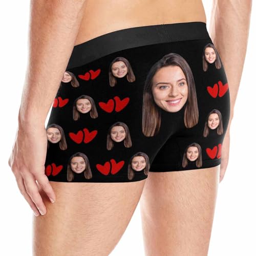 Personalized for Men Boxer Hearts 1 Funny Men's Underwear Underwear with Face for Boyfriend4