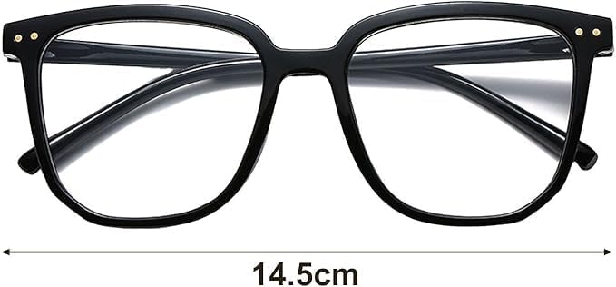 Black Blue Light Blocking Glasses Anti-blue Light Frames Anti-blue Light Eyeglasses Retro Clear View Blue Light Blocking Glasses for Eye Protection Computer Vision - Image 2