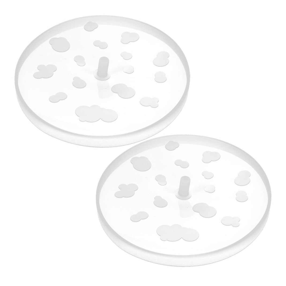 Healifty 2Pcs Microwave Safe Plastic Popcorn Bowl Lid Replacement Fit for Popcorn Buckets Convenient Kitchen Accessory for Popcorn Makers and Popper Cups