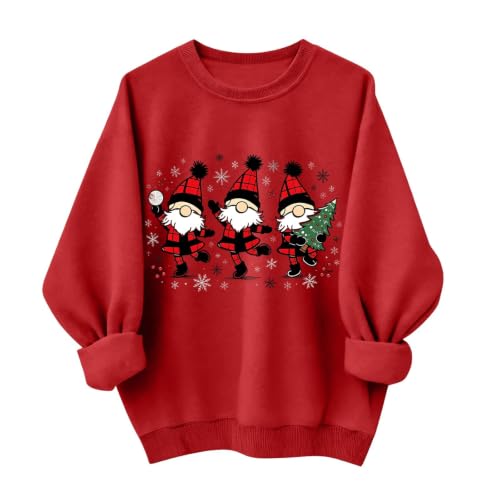 Christmas Sweatshirts for Women Funny Crewneck Santa Oversized Pullover - image 2