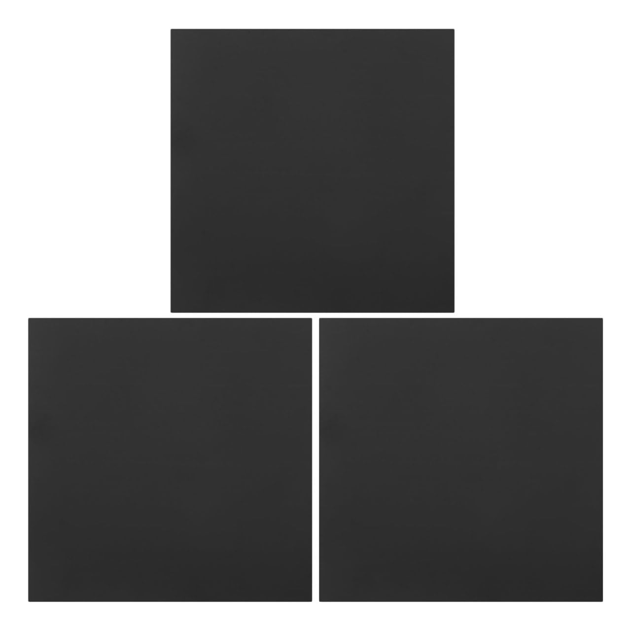 POPETPOP Lot De 3 Plaques Gravables En Aluminium Anodisé Noir 0.05 Mm 11.81X11.81 Pouces Panneaux Vierges Pour Signalétique Bureau Panneaux Muraux Décoratifs Résistants Aux Intempéries