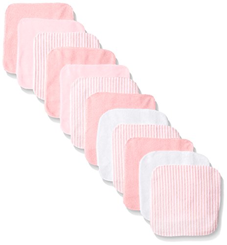 BON BEBE Baby Girls' Butterfly 12 Pack Washcloth Set
