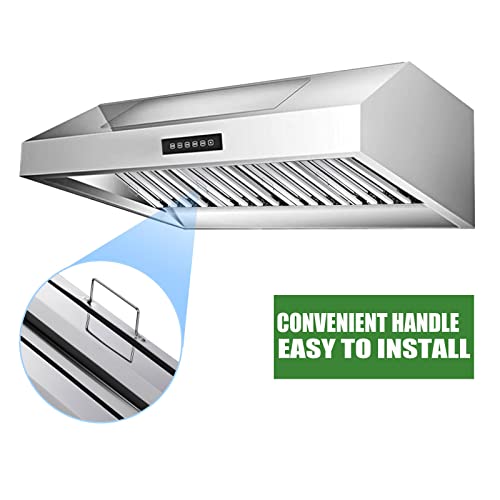 Stainless Steel Hood Filter 19.5W x 19.5H Inch, 4 Grooves Commercial Kitchen Restaurant Range Hood Filters, Set of 6 Grease Filter for Grease Rated Commercial Kitchen Exhaust Hoods