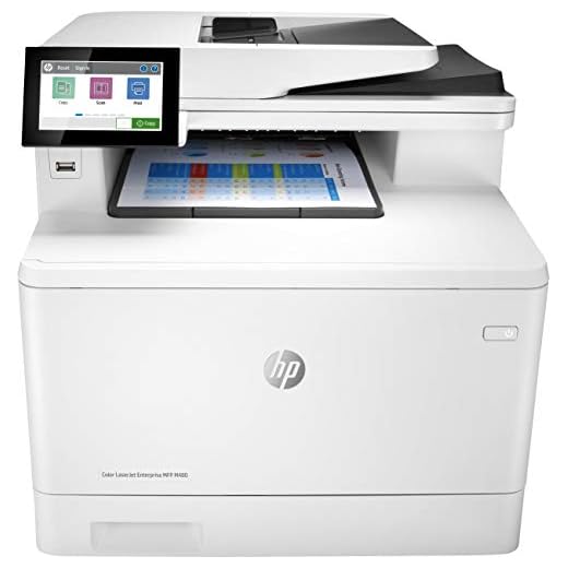 HP LaserJet Enterprise M480f Multifunktions-Farblaserdrucker (Drucker, Scanner, Kopierer, Fax, LAN, Duplex) weiß