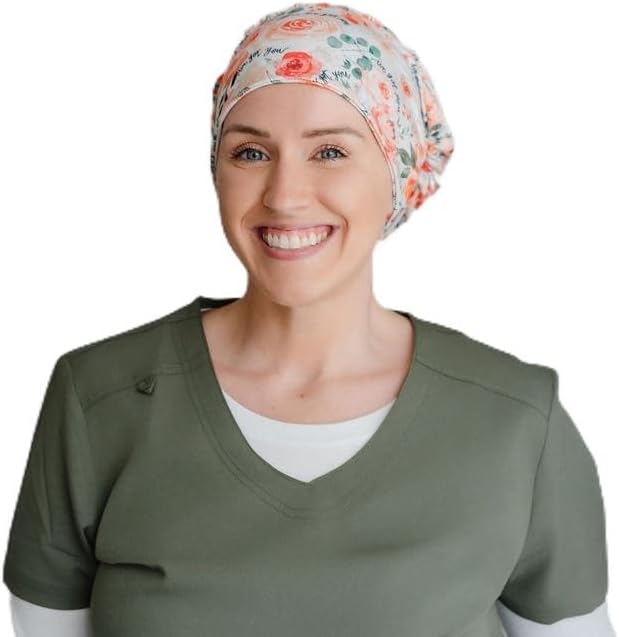 Soft Stretchy Scrub Caps for Women – Buttery Soft, Breathable, Sweat Wicking Nurse Cap, No Headache Fit, Medical Hair Cover