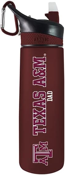 The Fanatic Group Texas A&M University Dad 24 oz Frosted Sport Bottle - Burgundy