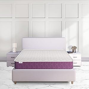 SleepX Ortho Plus Quilted 5 inch Single Bed Size, Memory Foam Mattress (Purple, 72x36x5)
