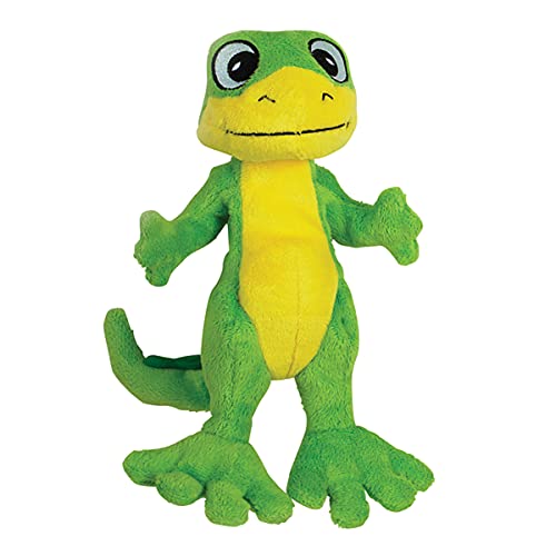 Snuggle Puppy Tender-Tuffs Easy Grab - Plush Dog Toys - Standing Stuffed Green Gecko with Tough Puncture Resistant Squeaker