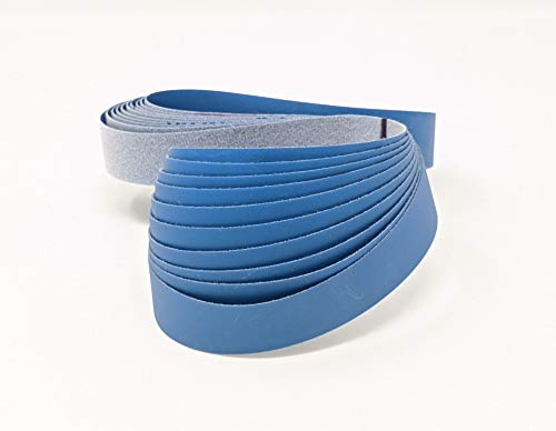 1X30 2000 Grit - 9 Micron Blue Polishing Sanding Belts With Cushioned Ultra Flexible Mylar Backing Ultra Fine Grit Belts 10 Pack (2000 Grit) #TOP2