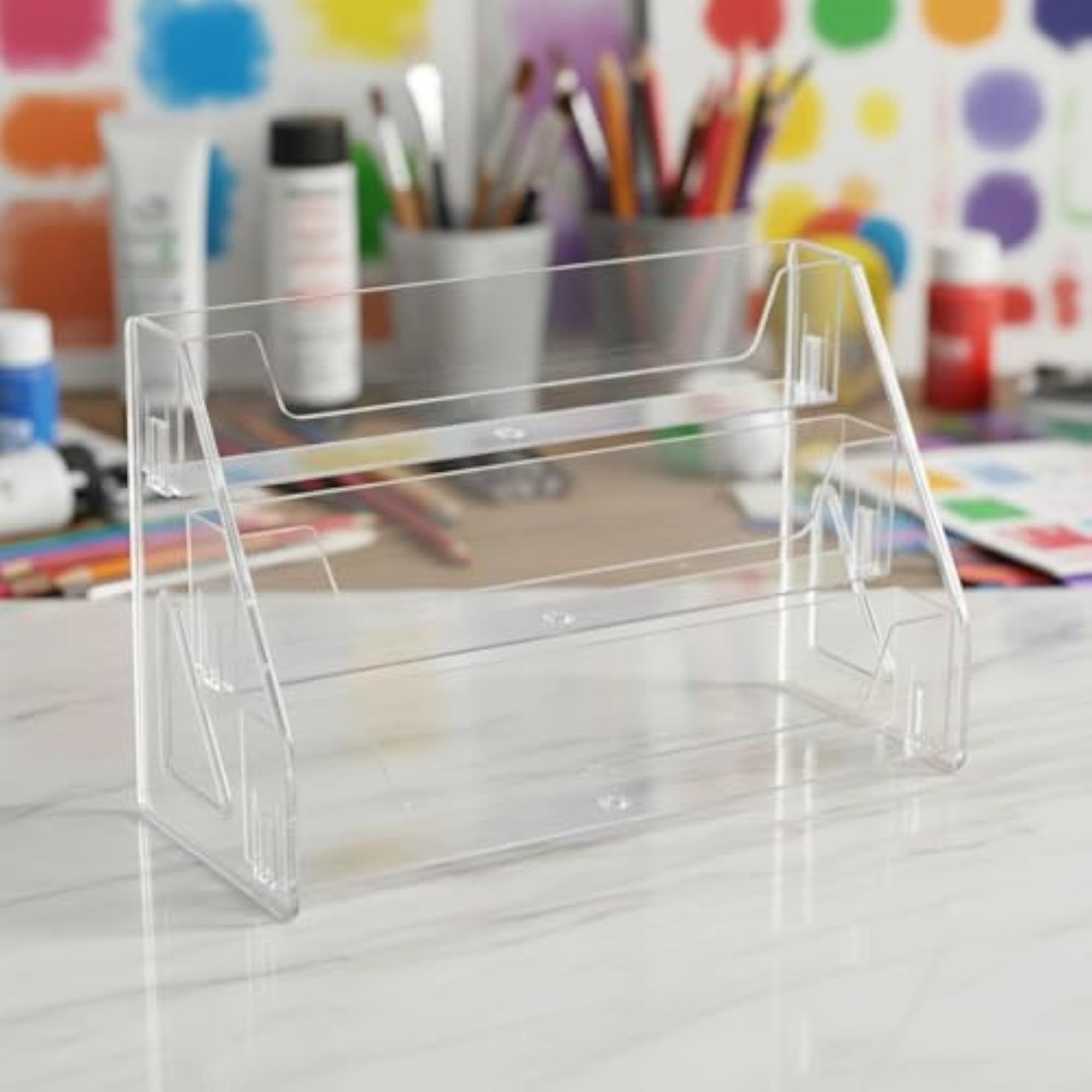 Transparent Stepped Display Stand, Easy to View Organizer