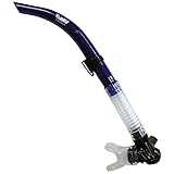 Promate Mariner Purge Diving Snorkel with Built-in Whistle, tBlue