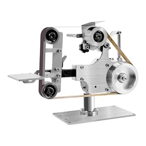 Bandschleifer Tischschleifer 550W DC Bürstenloser Motor Poliermaschine 30M/S Schleifmaschine Vertikale und Horizontale Doppelzweck, kann vorwärts und rückwärts sein