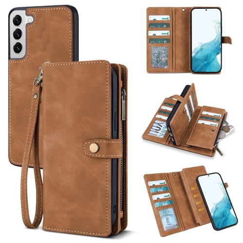 Protection Samsung S22 portefeuille pour ne plus perdre vos cartes grâce au rabat aimanté