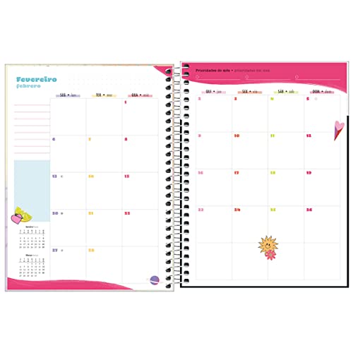 Planner Espiral 17,7 x 24 cm Capricho 2023 - Colorida Normal Is Boring - Tilibra, 622613