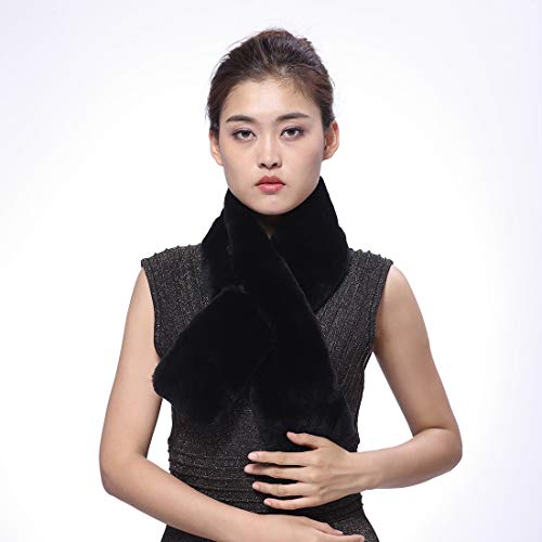 BeFur Genuine Rex Rabbit Fur Pull Through Scarf | Women Winter Warm Fur Collar3