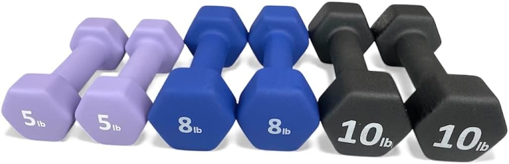 Neoprene Coated Dumbbell Hand Weight Set