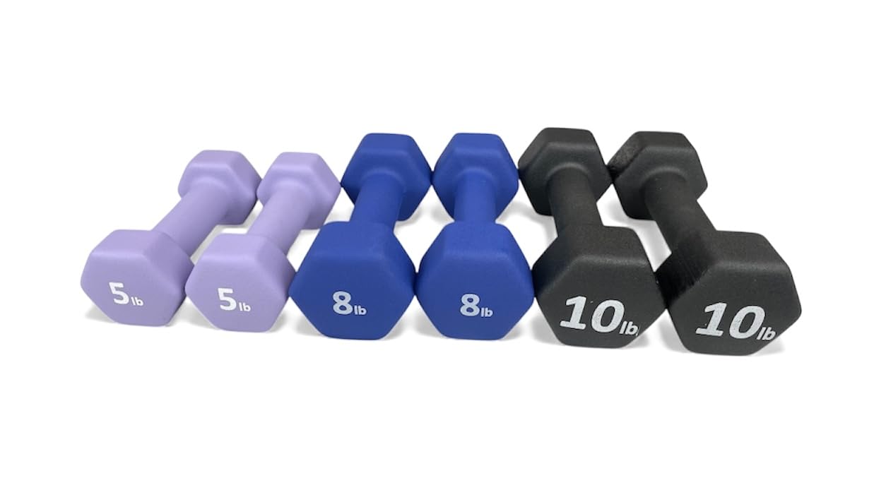 Neoprene Coated Dumbbell Hand Weight Set