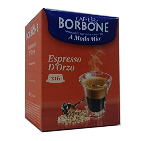 128 Kapseln Comp. Lavazza A modo mio - Gerste Espresso 8x16 - Caffè Borbone Cover