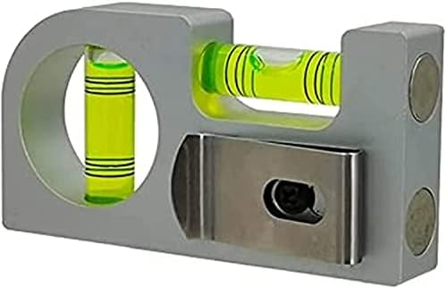 UMEI with Magnetic Solid Aluminum Alloy Mini Level Ruler Portable Mini Level Bubble Meter (85X45x15mm), Green,silver
