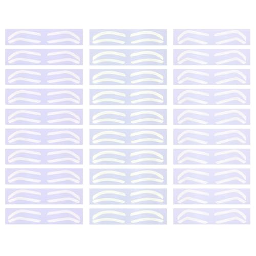 30 Pares De Manchas De Ayuda De Cejas, Plantillas De Cejas, Manchas De Cejas Hembra, Cejas -Tatúes -Templatas, Cejas De Color Calcomanías, Tatuajes De Cejas.