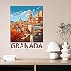 hdksyhsu Paint by Numbers，Granada in Spain,Old Town，Exquisite Oil Painting by Numbers Kits for Beginners(50x60cm-R89 #1