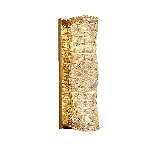 Lampe de Chambre LED Anti Éblouissement Applique Murale Cristal Lit et Salon