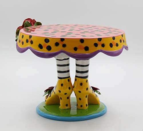 Appletree 10-Inch Sugar High Social By Babs Ceramic Cake Stand #TOP1