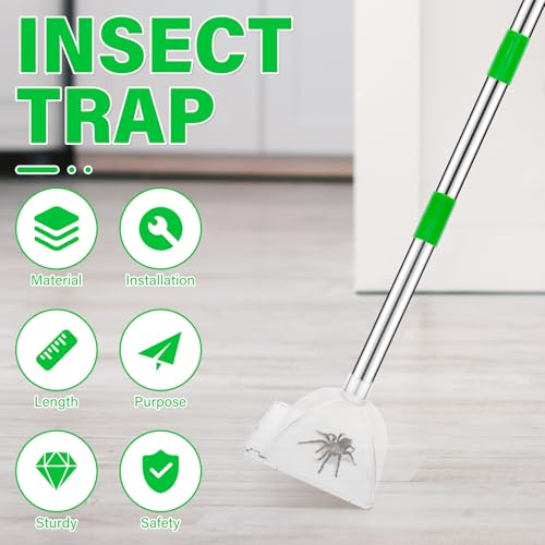 Atrapador de arañas de 82 cm regulable para capturar insectos vivos 4