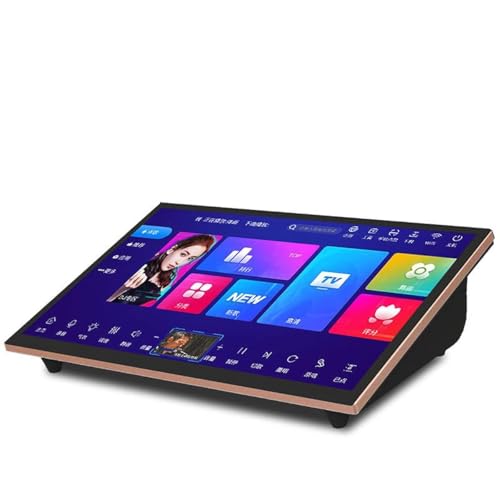 Macchina Karaoke con ampio touch screen, microfono wireless, telecomando e app, download di canzoni cloud per intrattenimento domestico e feste
