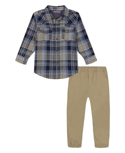 Ensemble pantalon tissé résistant Lucky Brand vêtement 2 pièces garçon anti-usure