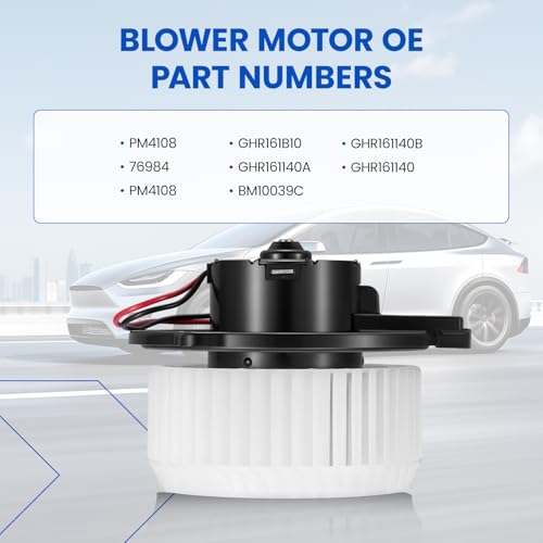 Image of HVAC Blower Motor 76984 Compatible with Mazda 6 19-21 / CX-5 14-21, GHR161B10, GHR161140B, GHR161140A, GHR161140, 76984, BM10039C, PM4108 A /C Blower Motor Assembly