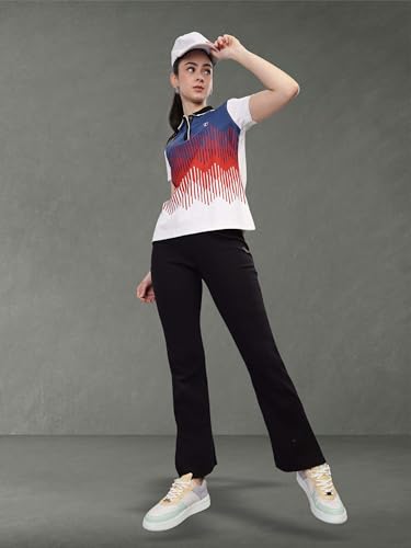 Image of STELLERS Women's Half Sleeve Active Wear Polo T-Shirt| Feather Touch Feel | Regular Fit | Odour Resistant | Anti-Static | Wrinkle Free | Quick Dry | Stretchable | Lightweight | Sweat-Proof