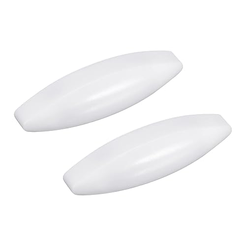 MECCANIXITY Agitador magnético mezclador barra de agitación 60 mm (2.36 ") x18 mm forma de oliva imán de recubrimiento blanco para laboratorio 2