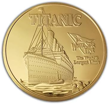 New Shining Titanic Set of Gold & Silver Color Collectible & Commemorative Anniversary Coins
