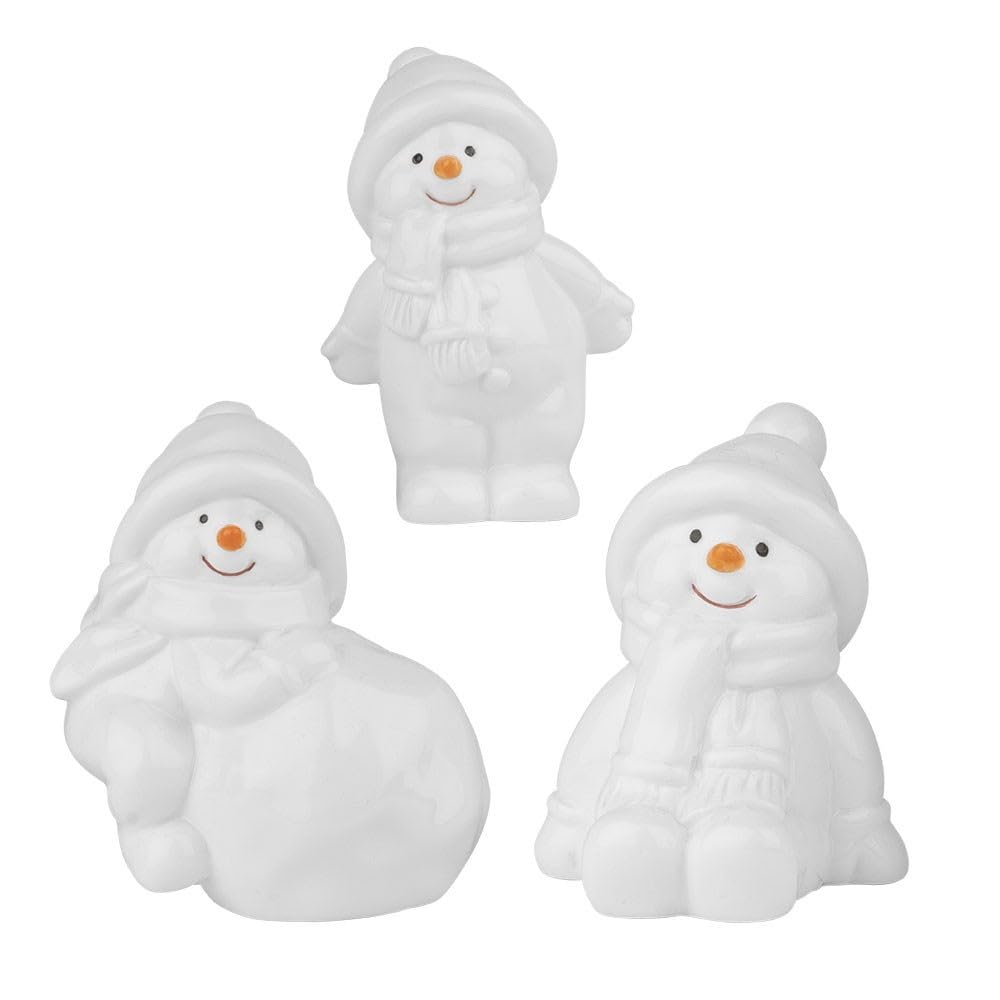 Figurines Décoratives Enfants D'hiver - Lot De 2, 15 Cm - Pailletées, Bonnets En Fil - Décoration Noël - 13