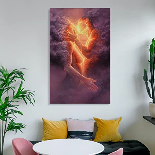 Twin Flame Twin Soul Magic Poster Canvas Wall Art Decoration Prints For Living Room Home Bedroom Decor Painting12X18Inch(30X45Cm) #TOP5
