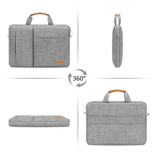 Sac messenger ordinateur 15 pouces gris style minimaliste chic