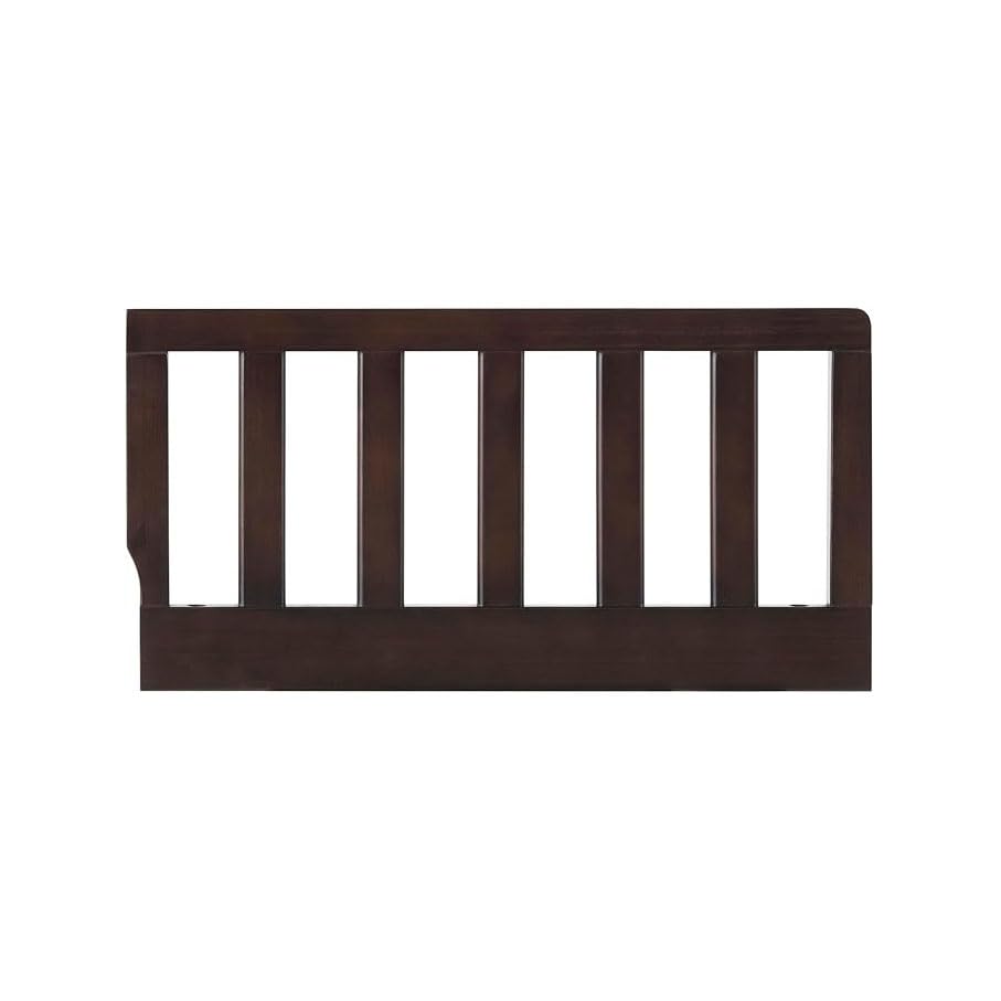 Toddler Bed Safety Guard Rail for Oxford Baby, Soho, Ozlo & Avalon Baby Convertible Cribs - Solid Wood Rail for Toddler Bed Conversion - Safety Rails for Children (Espresso, Option 2)