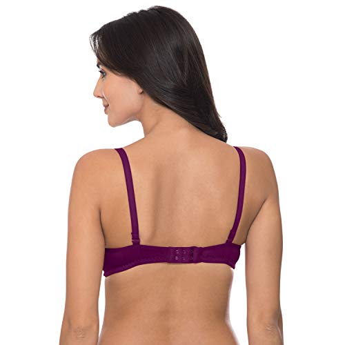 Image of Komli - Heavily Padded Push-Up Bra - Cotton Rich - Balconette - 3 /4th Coverage, Seamless, Wireless, Multiway Straps - T-Shirt Bra
